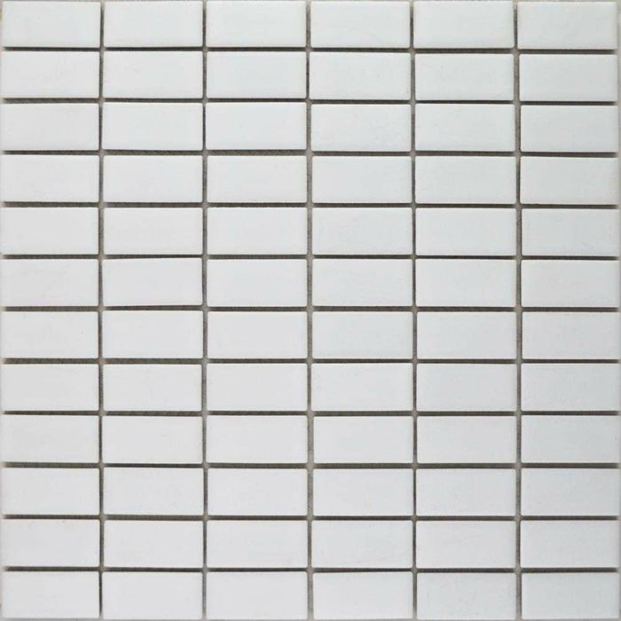 Splendour Pixel 300x300 White Brick Matt Tiles - Unbeatable Bathrooms