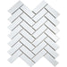 Splendour Pixel 316x277 White Herringbone Gloss Tiles - Unbeatable Bathrooms