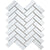 Splendour Pixel 316x277 White Herringbone Gloss Tiles - Unbeatable Bathrooms