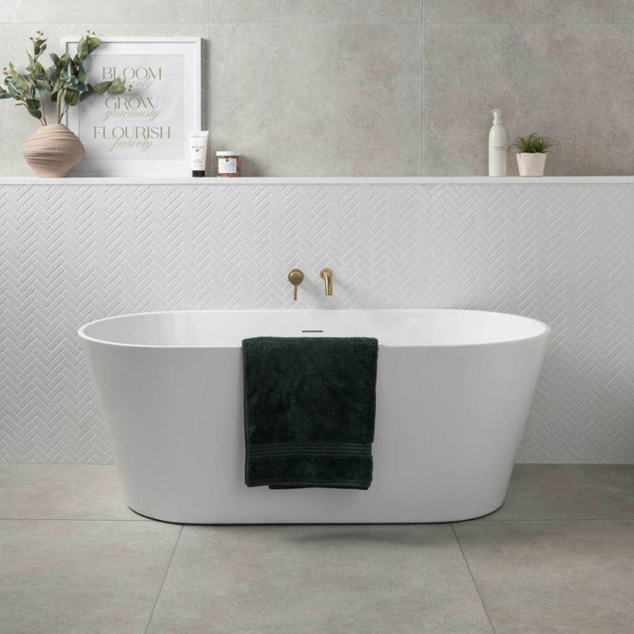 Splendour Pixel 316x277 White Herringbone Gloss Tiles - Unbeatable Bathrooms