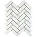 Splendour Pixel 316x277 White Herringbone Matt Tiles - Unbeatable Bathrooms
