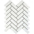Splendour Pixel 316x277 White Herringbone Matt Tiles - Unbeatable Bathrooms
