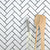 Splendour Pixel 316x277 White Herringbone Matt Tiles - Unbeatable Bathrooms