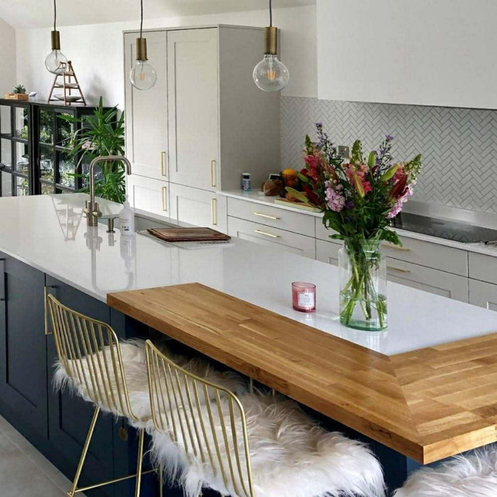 Splendour Pixel 316x277 White Herringbone Matt Tiles - Unbeatable Bathrooms