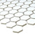 Splendour Pixel 300x260 White Hexagon Gloss Tiles - Unbeatable Bathrooms