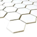 Splendour Pixel 282x325 White Hexagon Gloss Tiles - Unbeatable Bathrooms