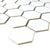 Splendour Pixel 282x325 White Hexagon Gloss Tiles - Unbeatable Bathrooms