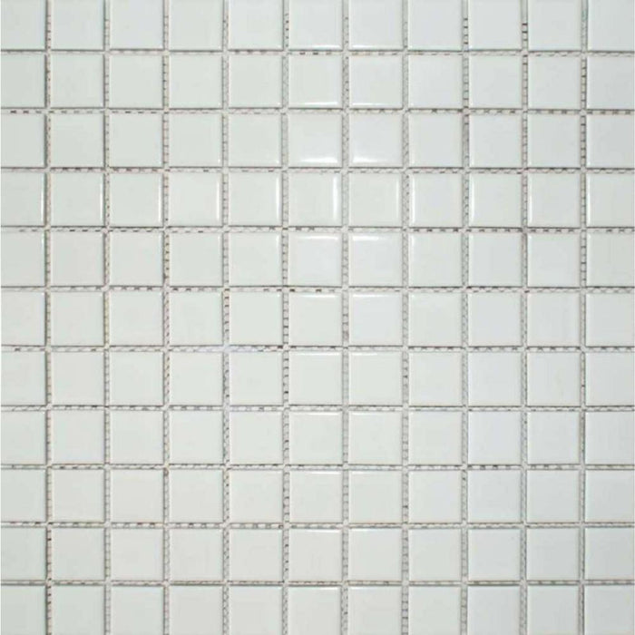 Splendour Pixel 303x303 White Square Gloss - Unbeatable Bathrooms