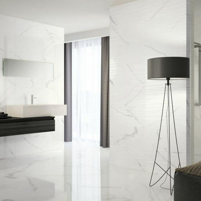 Splendour Polaris 300x600 Polished Decor Marble Effect Tiles - Unbeatable Bathrooms