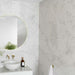 Splendour Riva 300X600 White Gloss Marble Effect Decor Wall Tiles - Unbeatable Bathrooms