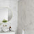Splendour Riva 300X600 White Gloss Marble Effect Decor Wall Tiles - Unbeatable Bathrooms