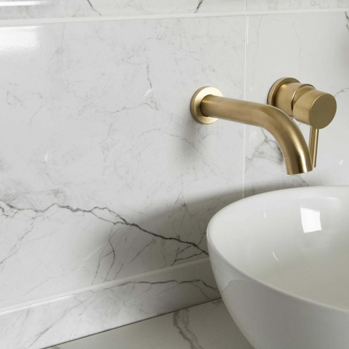 Splendour Riva 300X600 White Gloss Marble Effect Wall Tiles - Unbeatable Bathrooms