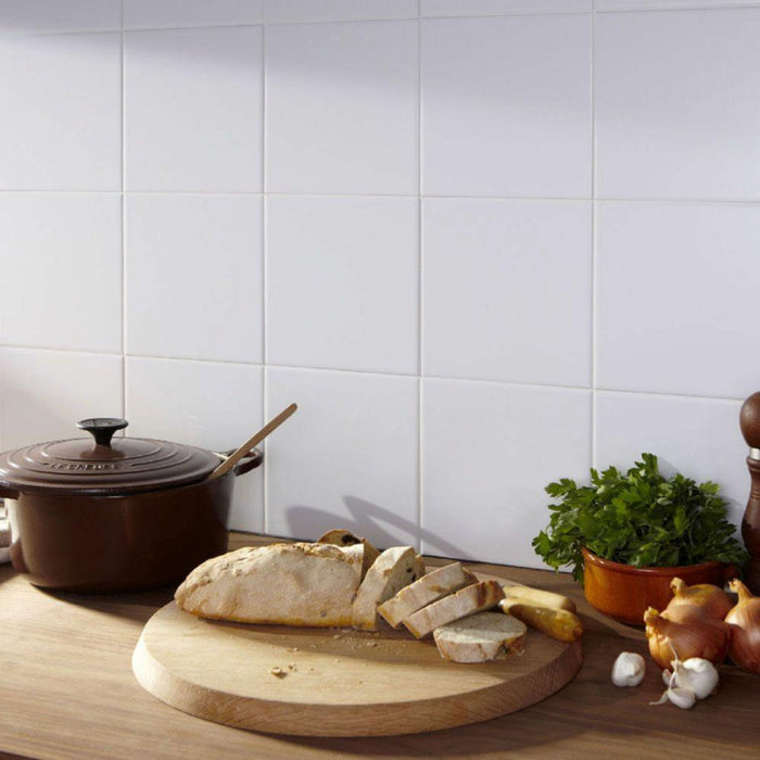 Splendour Satin White 148x148 Wall Tiles - Unbeatable Bathrooms