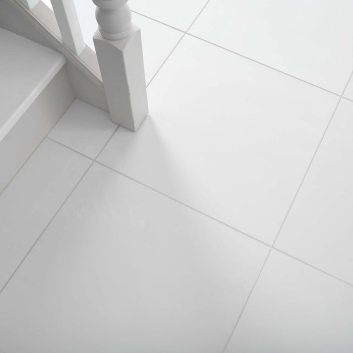 Splendour Snow 600x600 White Tiles - Unbeatable Bathrooms