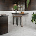 Splendour Stardust 898x898 White Semi Polished Stone Effect Tiles - Unbeatable Bathrooms