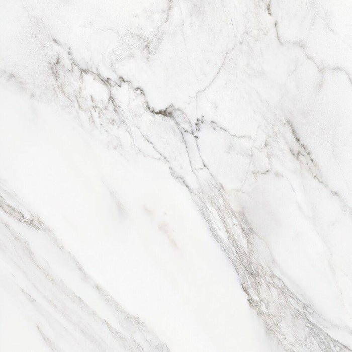 Splendour Sublime 600x600 White Polished Marble Effect Tiles - Unbeatable Bathrooms