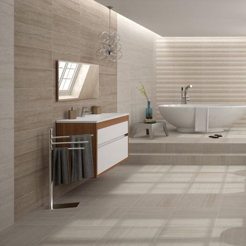 Splendour Sunset 200x600 Taupe Wall Stone Effect Tiles - Unbeatable Bathrooms