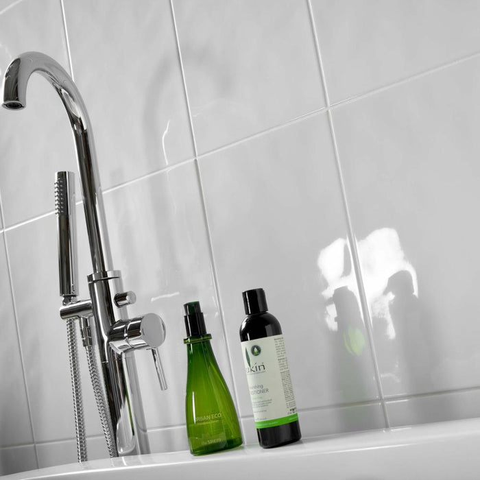 Splendour Timeless 250x200 Bumpy White Gloss Tiles - Unbeatable Bathrooms