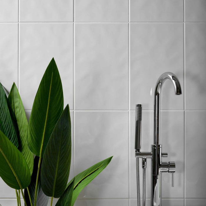 Splendour Timeless 250x200 Bumpy White Gloss Tiles - Unbeatable Bathrooms