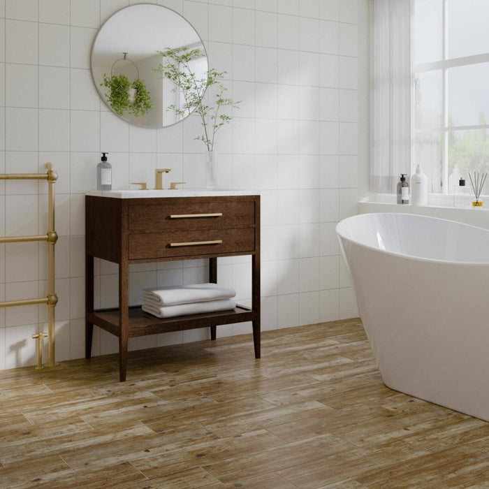 Splendour Timeless 200x250 Matt White Flat Tiles - Unbeatable Bathrooms