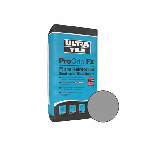 Splendour Ultra Tile Fix Progrip Fx Fibre Grey -20kg - Unbeatable Bathrooms