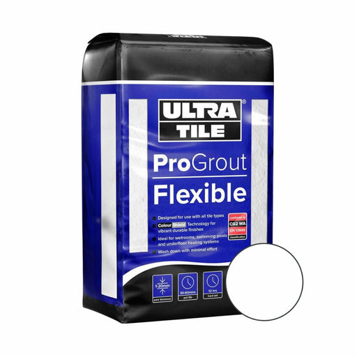 Splendour Ultra Tile Fix Progrout Flexible Vintage White -3kg - Unbeatable Bathrooms