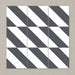 Splendour Zebra 223x223 Black and White Patterned Matt Striped Tiles - Unbeatable Bathrooms