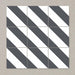 Splendour Zebra 223x223 Black and White Patterned Matt Striped Tiles - Unbeatable Bathrooms