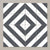 Splendour Zebra 223x223 Black and White Patterned Matt Striped Tiles - Unbeatable Bathrooms