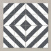 Splendour Zebra 223x223 Black and White Patterned Matt Striped Tiles - Unbeatable Bathrooms