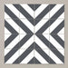 Splendour Zebra 223x223 Black and White Patterned Matt Striped Tiles - Unbeatable Bathrooms