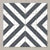 Splendour Zebra 223x223 Black and White Patterned Matt Striped Tiles - Unbeatable Bathrooms