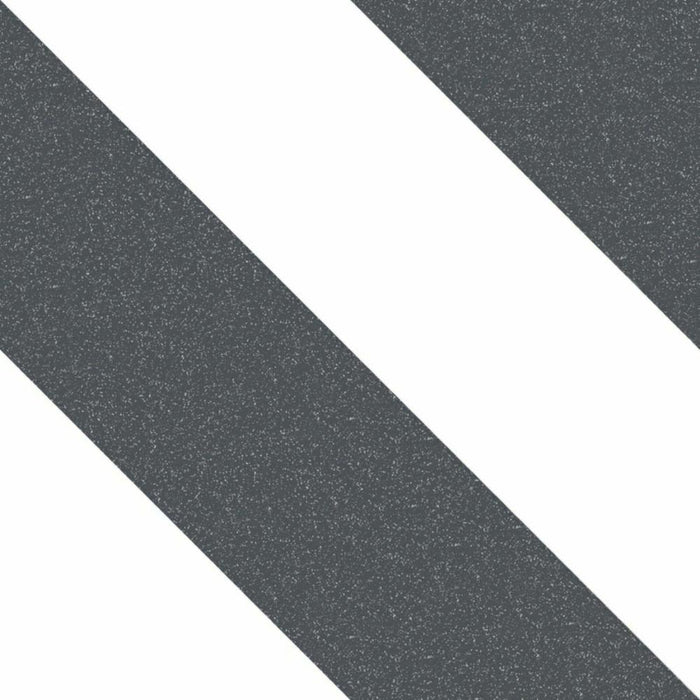 Splendour Zebra 223x223 Black and White Patterned Matt Striped Tiles - Unbeatable Bathrooms