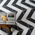 Splendour Zebra 223x223 Black and White Patterned Matt Striped Tiles - Unbeatable Bathrooms