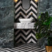 Splendour Zebra 223x223 Black and White Patterned Matt Striped Tiles - Unbeatable Bathrooms