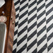 Splendour Zebra 223x223 Black and White Patterned Matt Striped Tiles - Unbeatable Bathrooms