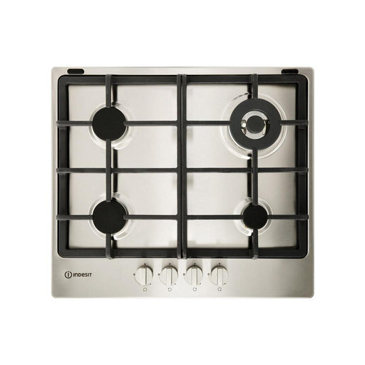 Indesit THP 641 W/IX/I 60cm Gas Hob - Stainless Steel - Unbeatable Bathrooms