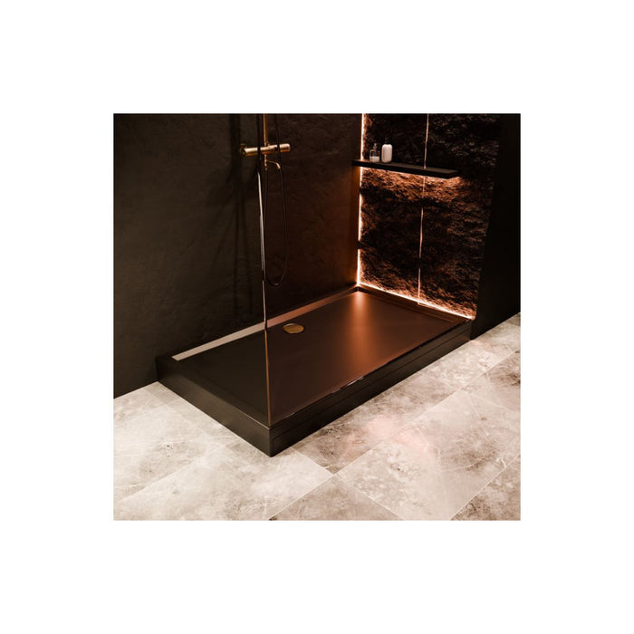 Tray Riser Set for 40mm Low Profile Rectangular - Matt Black - Unbeatable Bathrooms