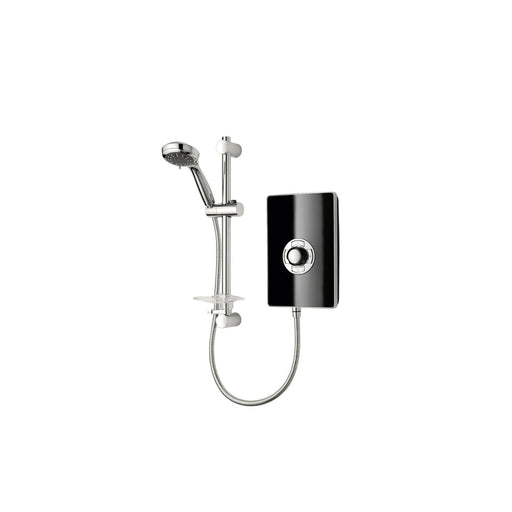 Triton Aspirante Contemporary Electric Shower - Black Gloss - Unbeatable Bathrooms