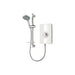 Triton Aspirante Contemporary Electric Shower - White Gloss - Unbeatable Bathrooms