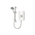 Triton Aspirante Contemporary Electric Shower - White Gloss - Unbeatable Bathrooms