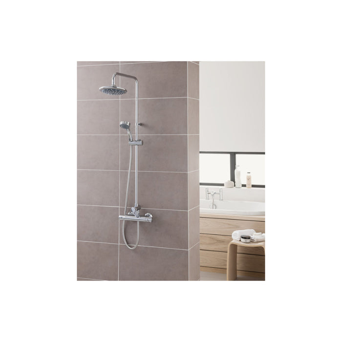 Triton Dene Thermostatic Bar Mixer Shower w/Diverter - Chrome - Unbeatable Bathrooms