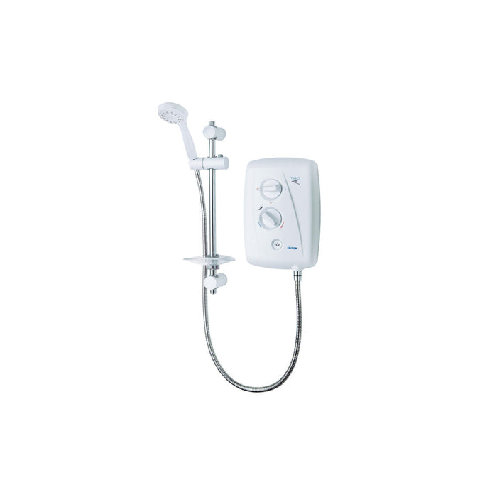 Triton T80ZFF Electric Shower - White/Chrome - Unbeatable Bathrooms