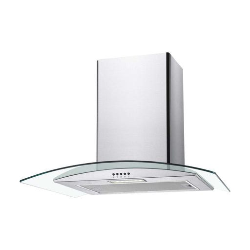 Candy CGM70NX 70cm Curved Glass Chimney Hood - St/Steel & Glass - Unbeatable Bathrooms