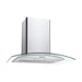 Unbranded CGM70NX 70cm Curved Glass Chimney Hood - St/Steel & Glass - Unbeatable Bathrooms
