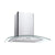 Unbranded CGM70NX 70cm Curved Glass Chimney Hood - St/Steel & Glass - Unbeatable Bathrooms