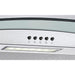 Unbranded CGM70NX 70cm Curved Glass Chimney Hood - St/Steel & Glass - Unbeatable Bathrooms