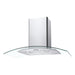Unbranded CGM90NX/1 90cm Curved Glass Chimney Hood - St/Steel & Glass - Unbeatable Bathrooms