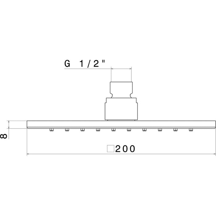 Vema Square Showerhead - Unbeatable Bathrooms