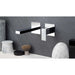 Vema Lys Wall Mounted Basin Mixer - Chrome - Unbeatable Bathrooms